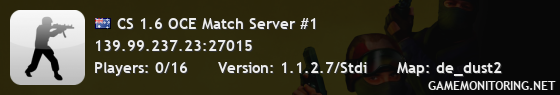 CS 1.6 OCE Match Server #1