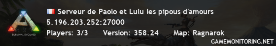 Serveur de Paolo et Lulu les pipous d'amours