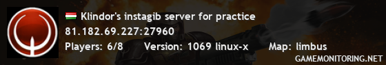 Klindor's instagib server for practice