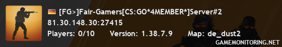 [FG>]Fair-Gamers[CS:GO*4MEMBER*]Server#2