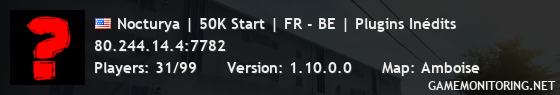 Nocturya | 50K Start | FR - BE | Plugins Inédits