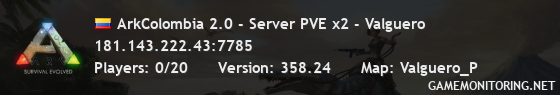 ArkColombia 2.0 - Server PVE x2 - Valguero