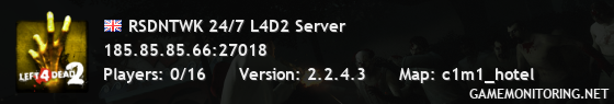 RSDNTWK 24/7 L4D2 Server