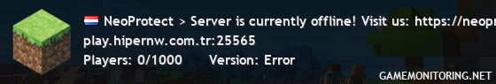 NeoProtect > Server is currently offline! Visit us: https://neoprotect.net