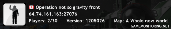 Operation not so gravity front