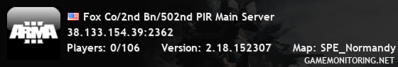 Fox Co/2nd Bn/502nd PIR Main Server Fox Co/2nd Bn/502nd PIR Main Server