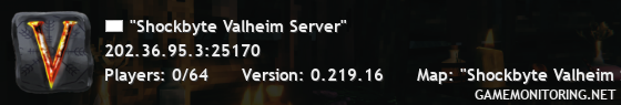 "Shockbyte Valheim Server"