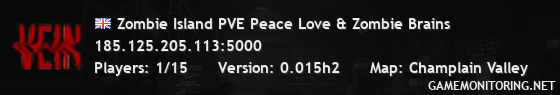 Zombie Island PVE Peace Love & Zombie Brains