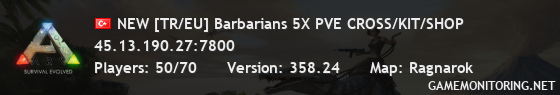 NEW [TR/EU] Barbarians 5X PVE CROSS/KIT/SHOP