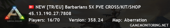 NEW [TR/EU] Barbarians 5X PVE CROSS/KIT/SHOP