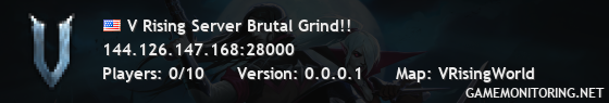 V Rising Server Brutal Grind!!