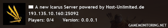 A new Icarus Server powered by Host-Unlimited.de