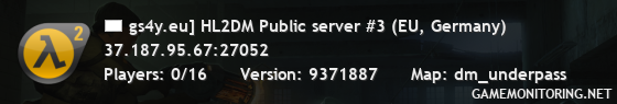 gs4y.eu] HL2DM Public server #3 (EU, Germany)