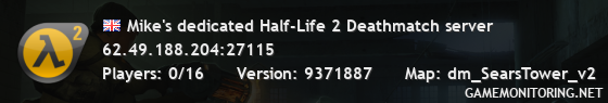 Mike's dedicated Half-Life 2 Deathmatch server