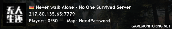 Never walk Alone - No One Survived Server