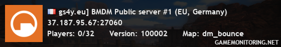 gs4y.eu] BMDM Public server #1 (EU, Germany)