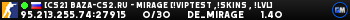 [CS2] BAZA-CS2.RU - MIRAGE [!VIPTEST ,!SKINS , !LVL]