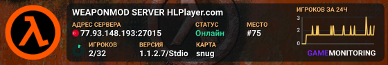 WEAPONMOD SERVER HLPlayer.com