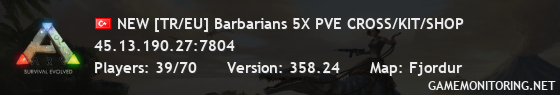 NEW [TR/EU] Barbarians 5X PVE CROSS/KIT/SHOP