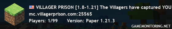 VILLAGER PRISON [1.8-1.21] The Villagers have captured YOU