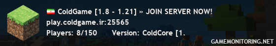 ColdGame [1.8 - 1.21] » JOIN SERVER NOW!