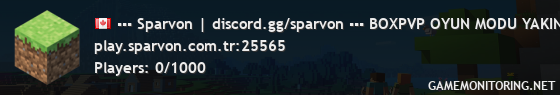 ▪▪▪ Sparvon | discord.gg/sparvon ▪▪▪ BOXPVP OYUN MODU YAKINDA!