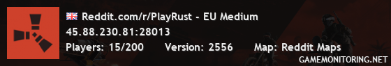 Reddit.com/r/PlayRust - EU Medium