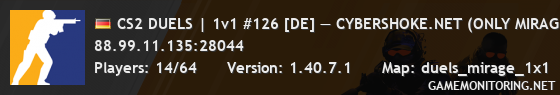 CS2 DUELS | 1v1 #126 [DE] — CYBERSHOKE.NET (ONLY MIRAGE)