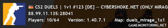 CS2 DUELS | 1v1 #123 [DE] — CYBERSHOKE.NET (ONLY MIRAGE)