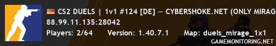 CS2 DUELS | 1v1 #124 [DE] — CYBERSHOKE.NET (ONLY MIRAGE)