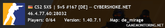 CS2 5X5 | 5v5 #167 [DE] — CYBERSHOKE.NET