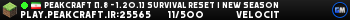 PeakCraft [1.8 - 1.20.1] SURVIVAL RESET | NEW SEASON