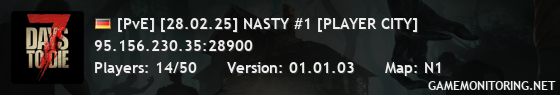 [PvE] [28.02.25] NASTY #1 [PLAYER CITY]