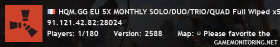 HQM.GG EU 5X MONTHLY SOLO/DUO/TRIO/QUAD Full Wiped x5|Shop|Kits HQM.GG EU 5X MONTHLY SOLO/DUO/TRIO/QUAD Full Wiped x5|Shop|Kits