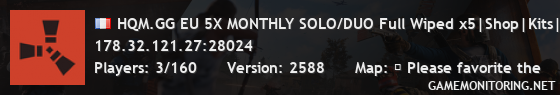 HQM.GG EU 5X MONTHLY SOLO/DUO Full Wiped x5|Shop|Kits|Skins|TP| HQM.GG EU 5X MONTHLY SOLO/DUO Full Wiped x5|Shop|Kits|Skins|TP|