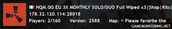 HQM.GG EU 3X MONTHLY SOLO/DUO Full Wiped x3|Shop|Kits|Skins|TP| HQM.GG EU 3X MONTHLY SOLO/DUO Full Wiped x3|Shop|Kits|Skins|TP|