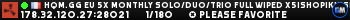 HQM.GG EU 5X MONTHLY SOLO/DUO/TRIO Full Wiped x5|Shop|Kits|Skin HQM.GG EU 5X MONTHLY SOLO/DUO/TRIO Full Wiped x5|Shop|Kits|Skin