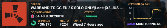 WARBANDITS.GG EU 3X SOLO ONLY|Loot+|X3 JUST WIPED