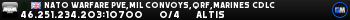 Nato Warfare PVE,Mil Convoys,QRF,MARINES CDLC Nato Warfare PVE,Mil Convoys,QRF,MARINES CDLC