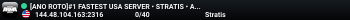 [ANO ROTO]#1 FASTEST USA SERVER • STRATIS • ADVANCED TACTIC