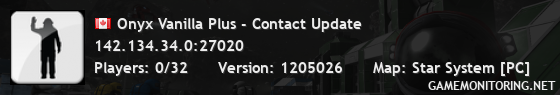 Onyx Vanilla Plus - Contact Update