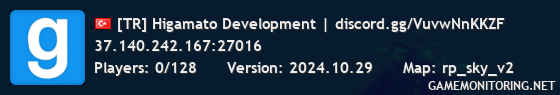 [TR] Higamato Development | discord.gg/VuvwNnKKZF