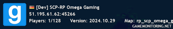 [Dev] SCP-RP Omega Gaming