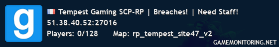 Tempest Gaming SCP-RP | Breaches! | Need Staff!