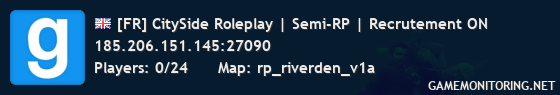 [FR] CitySide Roleplay | Semi-RP | Recrutement ON