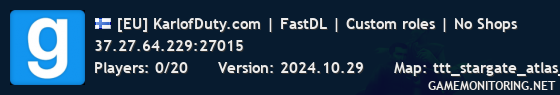 [EU] KarlofDuty.com | FastDL | Custom roles | No Shops