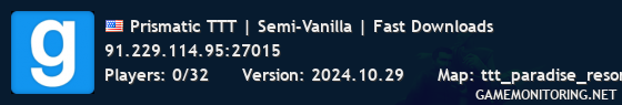 Prismatic TTT | Semi-Vanilla | Fast Downloads