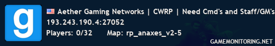 Aether Gaming Networks | CWRP | Need Cmd's and Staff/GM's