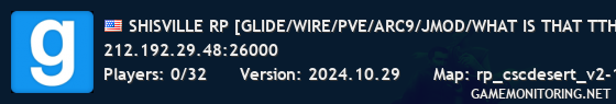 SHISVILLE RP [GLIDE/WIRE/PVE/ARC9/JMOD/WHAT IS THAT TTHING]