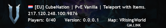 [EU] CubeNation | PvE Vanilla | Teleport with Items.